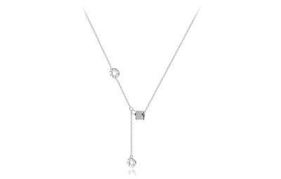 BLANK IN BLANK 999 Silver Zircon Necklaces Women's Box