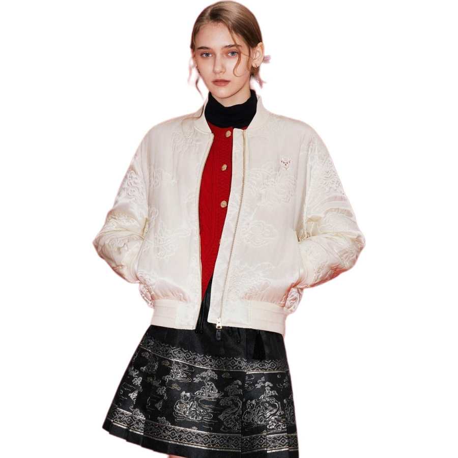 Teenie Weenie x NANJINGYUNJINYANJIUSUO Puffer Jacket Women's Ivory