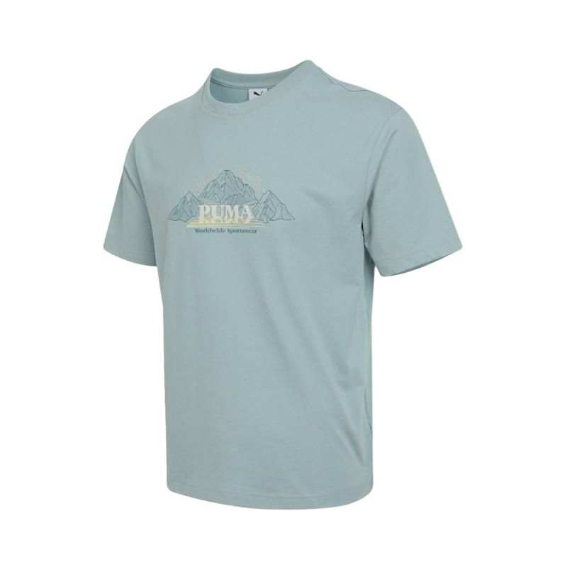 PUMA ESS WARDROBE HC SS Graphic T Shirt Men's