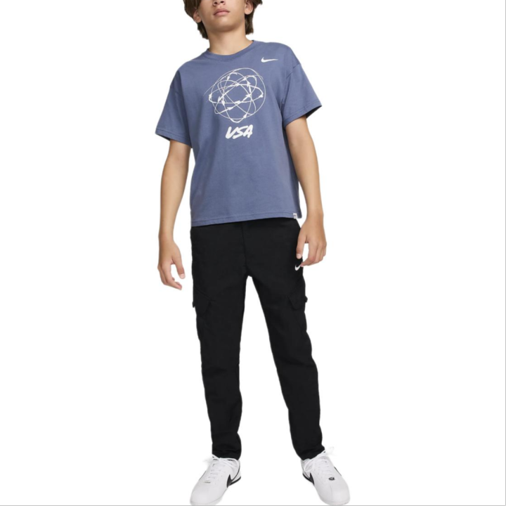Nike Nike Max90 T Shirt Blue Teenagers