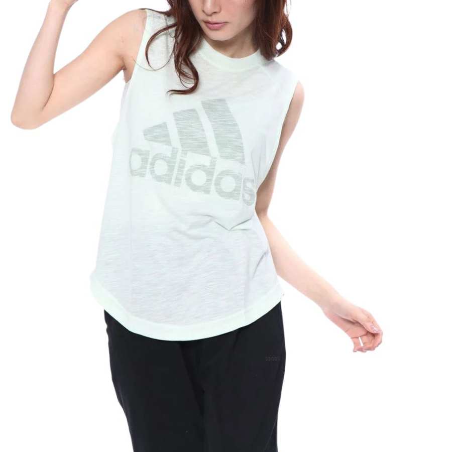 Adidas Adidas Tank Tops Women's Green Crew Neck Moderate Other