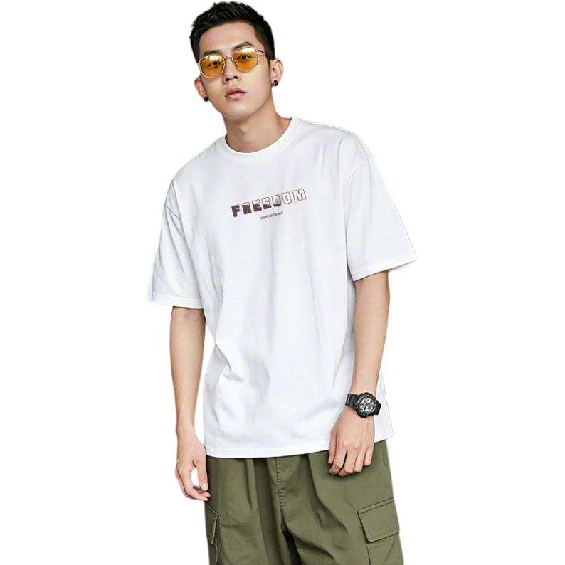 Tonlion T Shirts Men's Crew Neck Moderate Straight Fit
