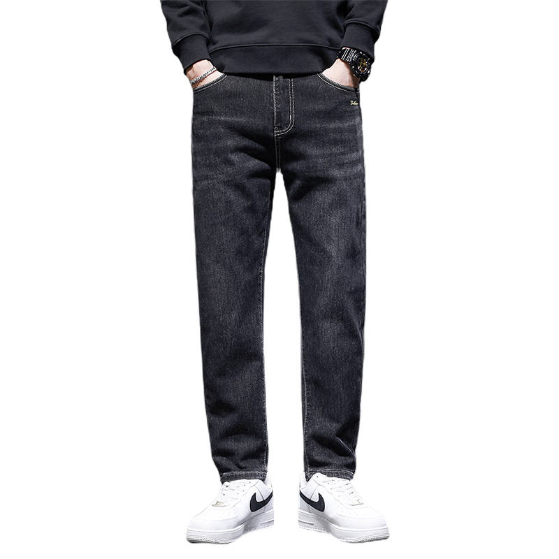 BALENO Jeans Men's Gray Moderate Straight Fit Pants