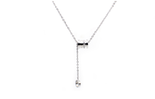 DAP Stainless Steel Titanium Steel Diamond Necklaces Unisex Silver Rose Gold
