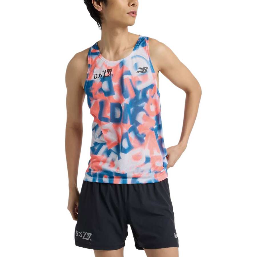 New Balance New Balance London EditionAthletics Singlet Tank Top Men's Blue