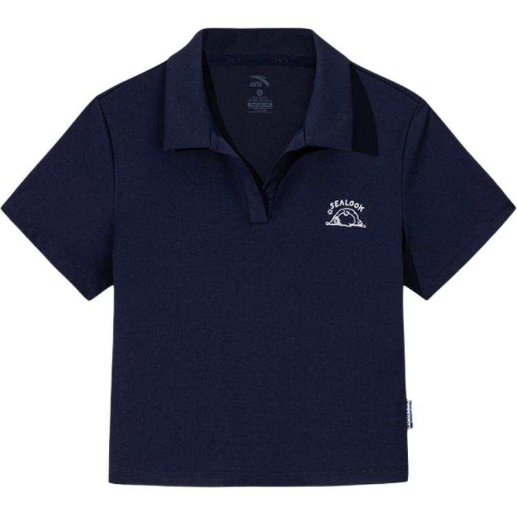 Anta x HAIBAOKANKAN,LIANMINGKUAN Life Collection Polo Shirt Women's Maya Blue