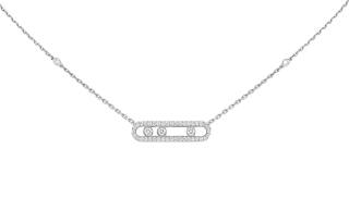 MESSIKA Diamond 18K White Gold Necklaces Women's Silver