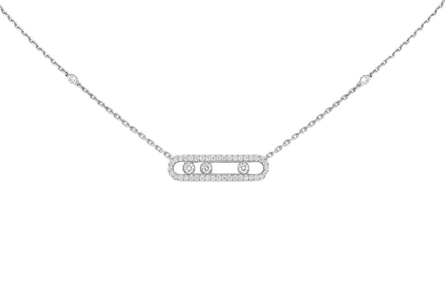 MESSIKA MESSIKA Diamond 18K White Gold Necklaces Women's Silver