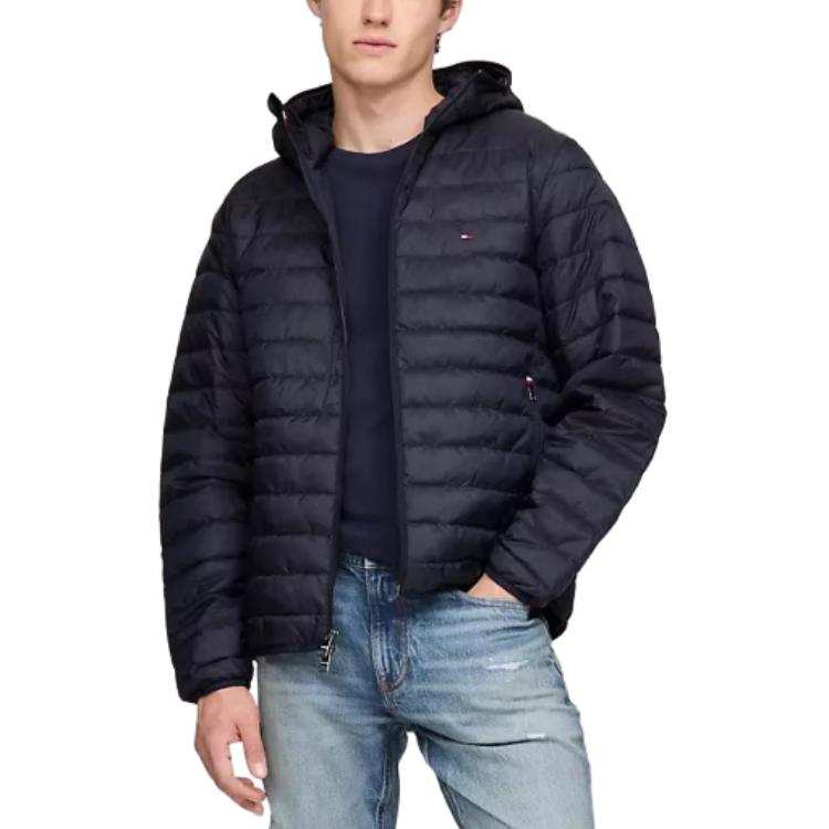 Tommy Hilfiger Puffer Jacket Men's Navy Blue