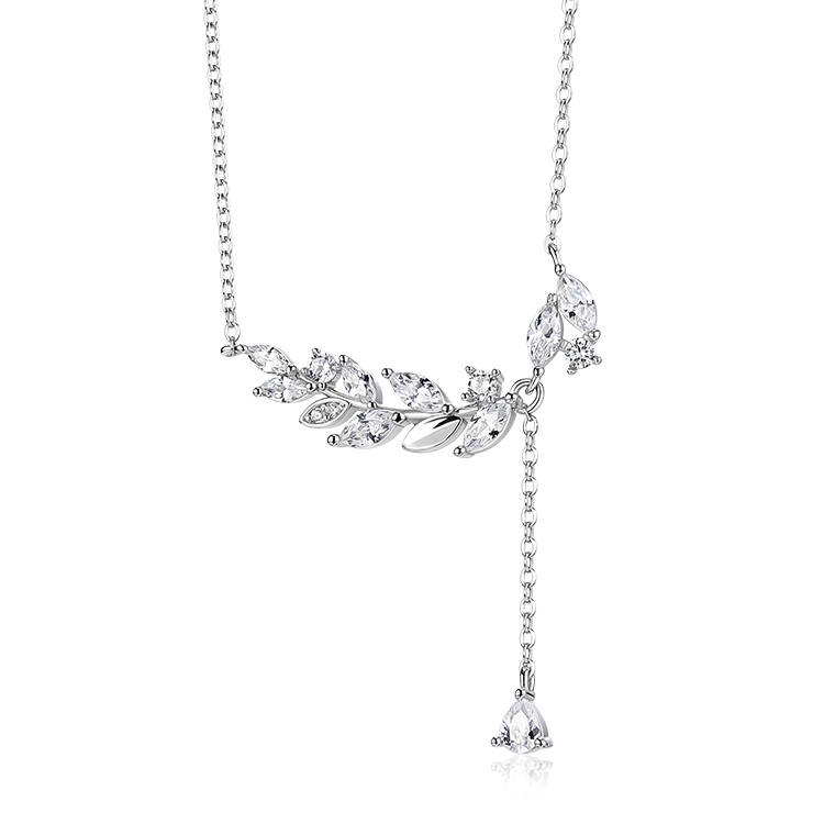 KADER KADER S925 Silver Necklaces Women's Silver White, Goddess Exclusive Box