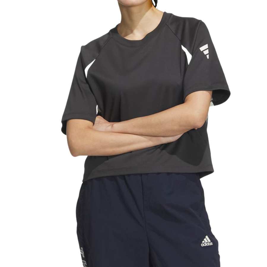 Adidas Adidas Raglan Sleeve T Shirt Women's Carbon Black