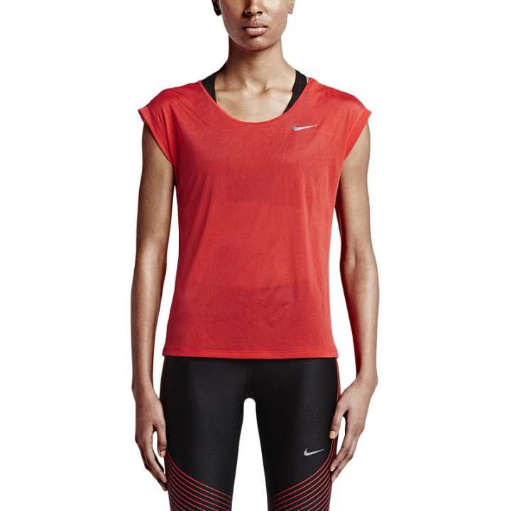 Nike Nike T Shirts Women's Red Crew Neck Moderate Other