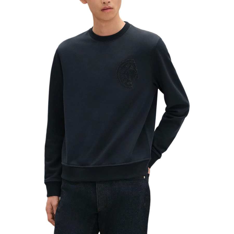 HERMES HERMES FW25 Sweatshirt Men's Marine Blue