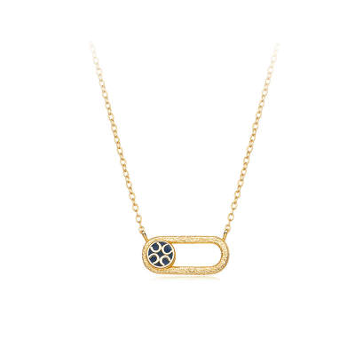 ORANGE CUBE 925 Sterling Silver Necklaces Women's