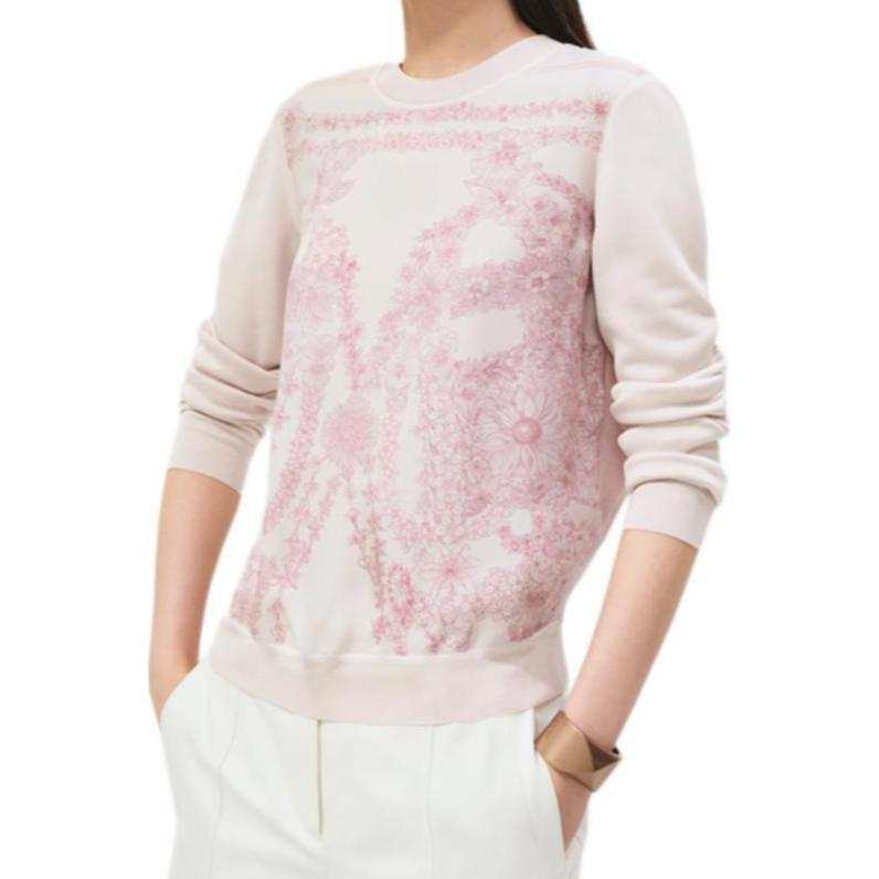 HERMES HERMES SS25 Sweatshirt Women's Light Rose