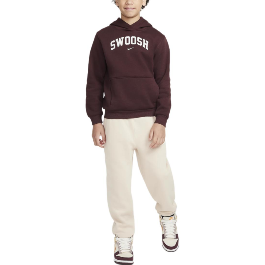 Nike Nike Sportswear Club Fleece Sweatshirt Burgundy Red Teenagers