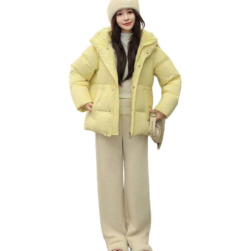 YALU Down Jackets Women's Hooded Thickened