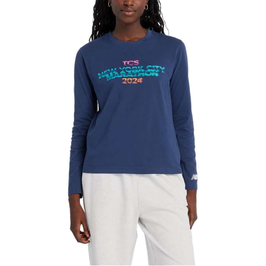 New Balance New Balance NYC Marathon Graphic Regular T Shirt Women's Marine Blue
