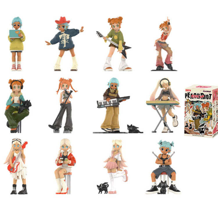 POP MART Peach Riot Rebel Peach Collection Mystery Boxes Single Mystery Box/Whole Box 12 Pcs