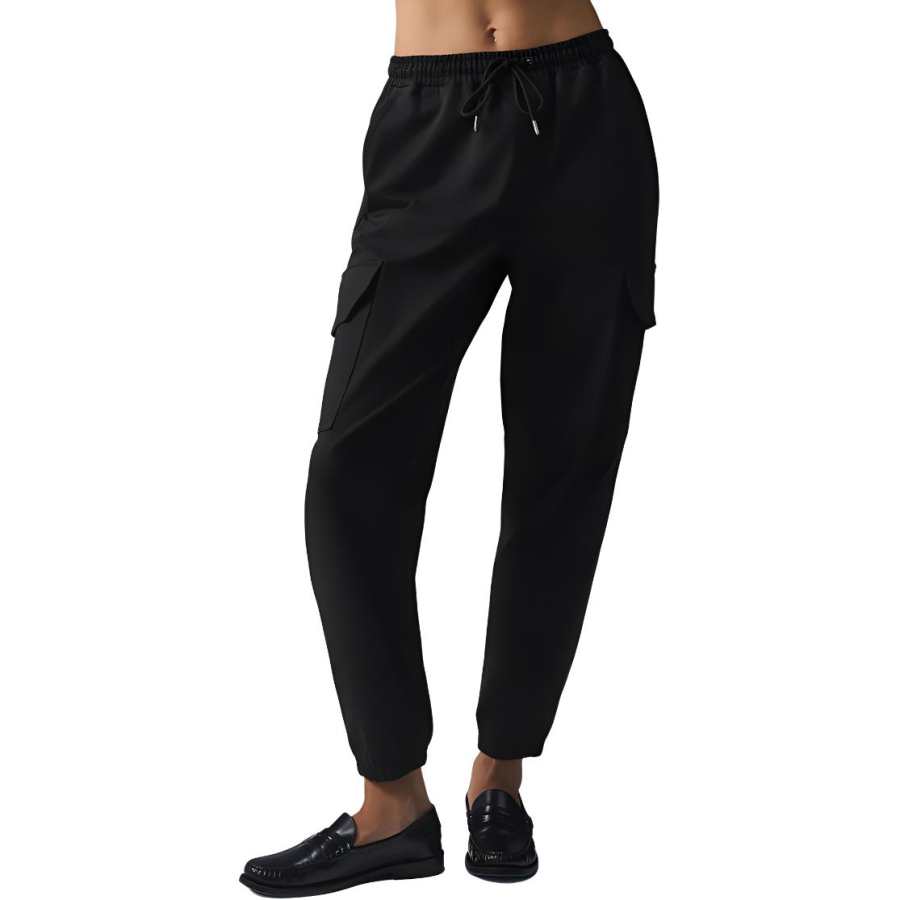 Alo Yoga Edition Sueded Jogger Casual Pants Women's Black