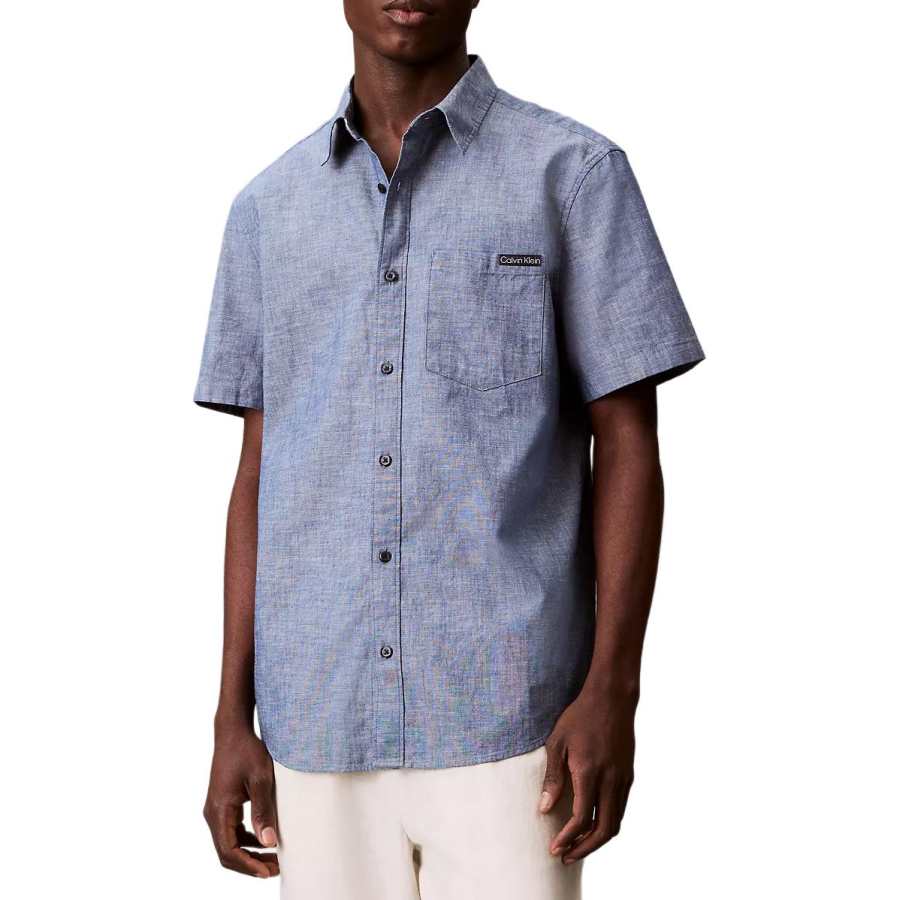 Calvin Klein Shirts Men's Blue Moderate