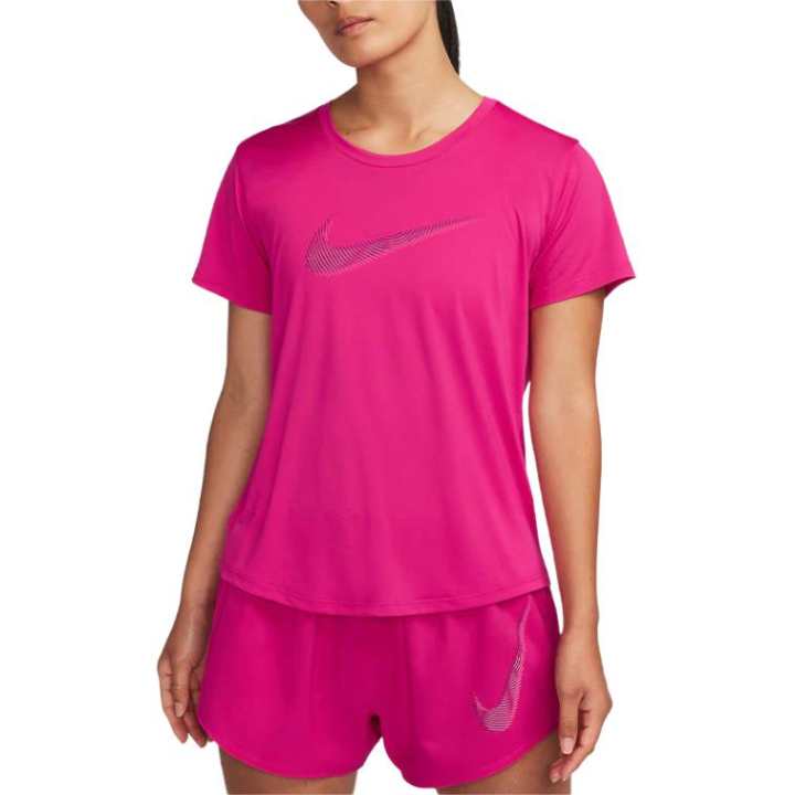 Nike Nike T Shirts Women's Red Crew Neck Moderate Straight Fit