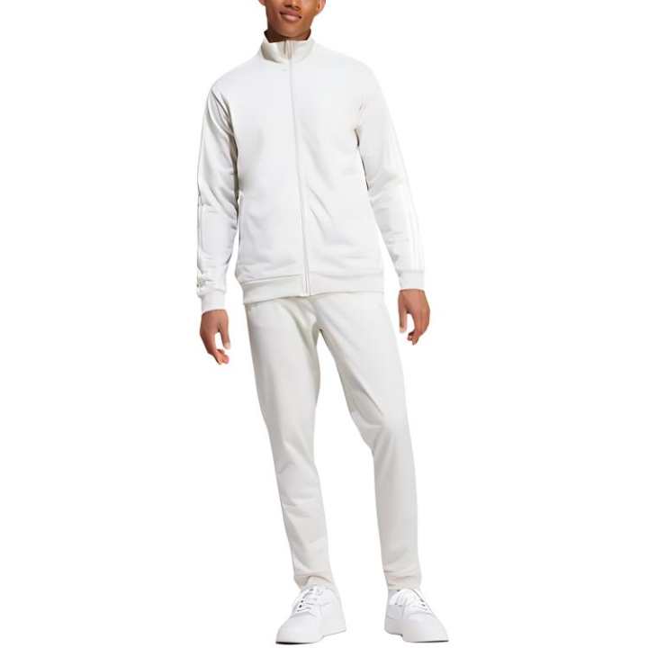 Adidas Adidas Basic 3 Stripes Tricot Track Suit Casual Sportswear Men's White