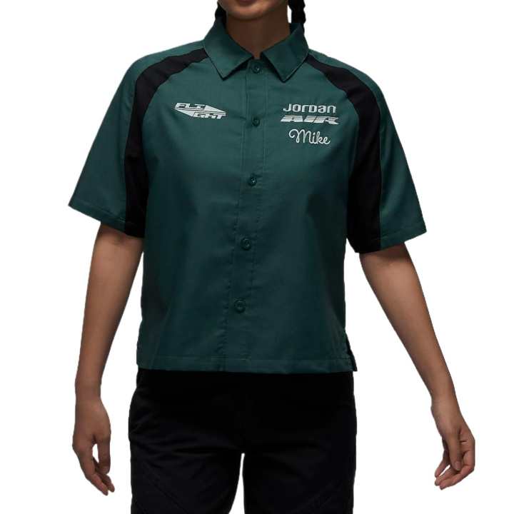 Nike Nike Shirts Women's Green Lapel Moderate Shirt