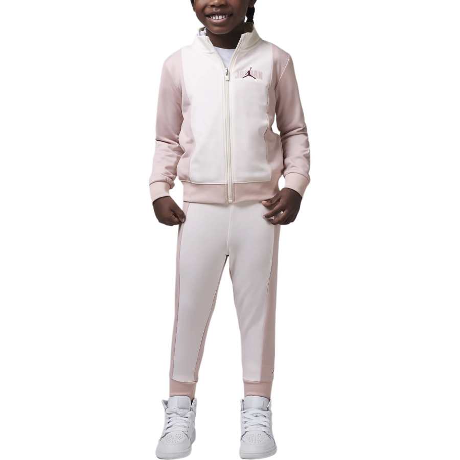 Jordan Jordan Casual Sportswear Toddler Arched Jordan 2 Piece Tricot Set Sail White/Light Pink Infant And Toddler