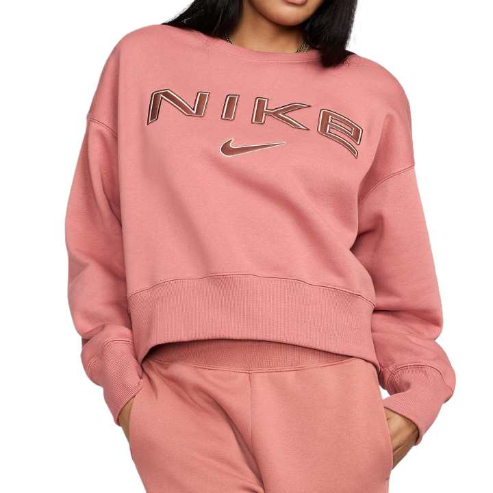 Nike Nike Sportswear FW/AW24 Phoenix Fleece Lined Thermal Loose Fit Casual Pullover Long Sleeved Sweatshirt Women's