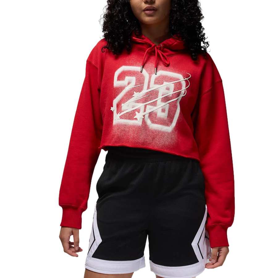 Jordan Jordan Flight Fleece Women's Cropped Satin Lined Hoodie