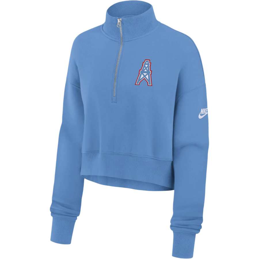 Nike Nike Tennessee Titans Rewind Phoenix Women's Nike Nfl Cropped 1/4-Zip Crew