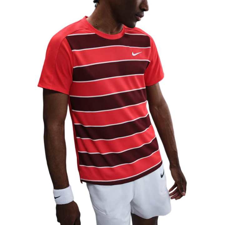 Nike Nike Dri FIT ADVCourt Slam SS25 Tennis Top Men's Light Red/White