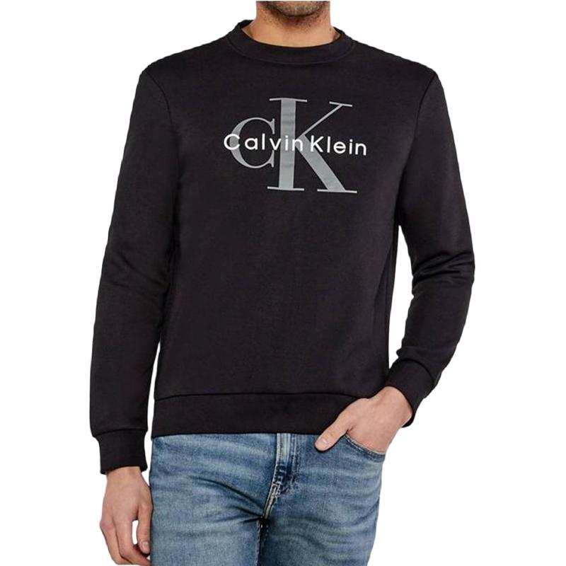 Calvin Klein Sweatshirts Men's Black Crew Neck Moderate