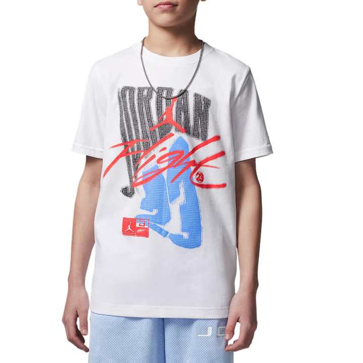 Jordan Jordan FadeawayFlight T Shirt SS25 White Teenagers