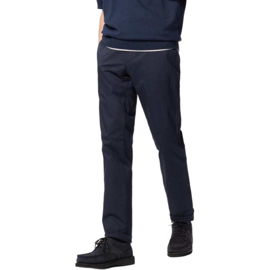 UNIQLO Casual Pants Unisex Navy Blue Moderate Straight Fit Pants