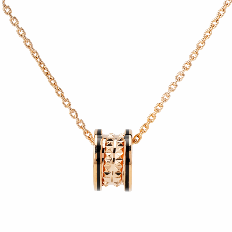 BVLGARI Pre Owned 18K Rose Gold B zero1 Necklace