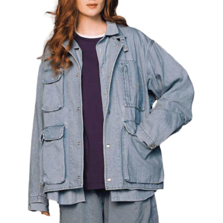 THE NORTH FACE PURPLE LABEL SS25 Denim Jacket Women's Blue