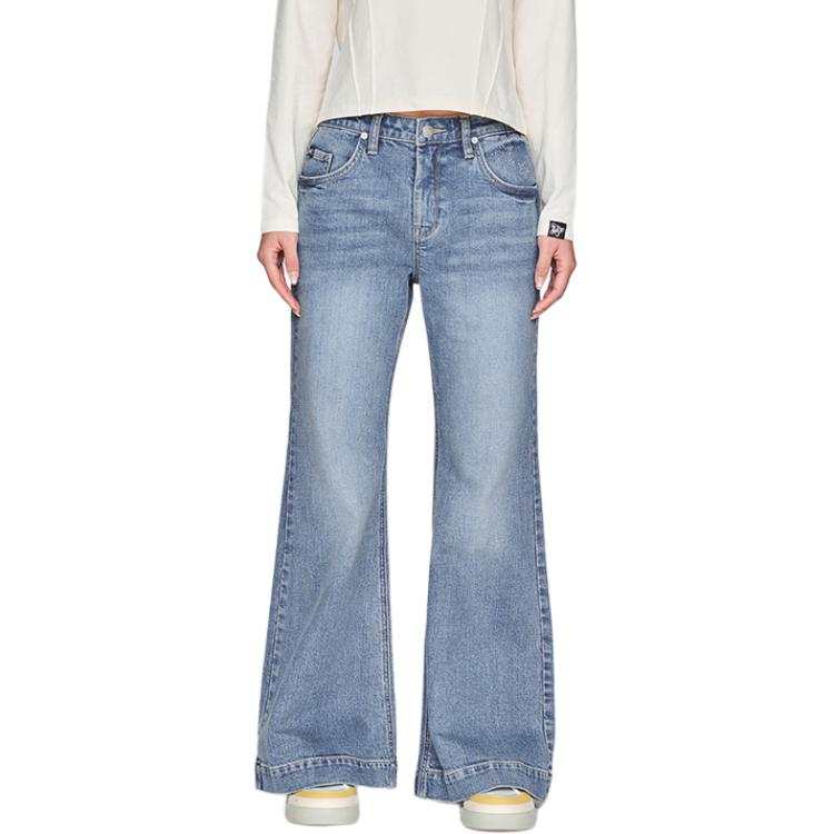 Lee Jeans Women's Light Blue Moderate Wide Leg Pants