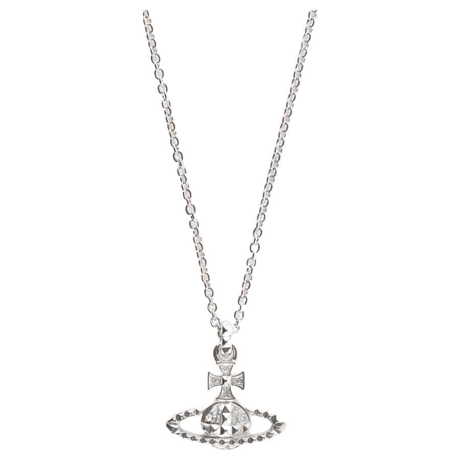 Vivienne Westwood Brass Crystal Necklaces Women's Silver