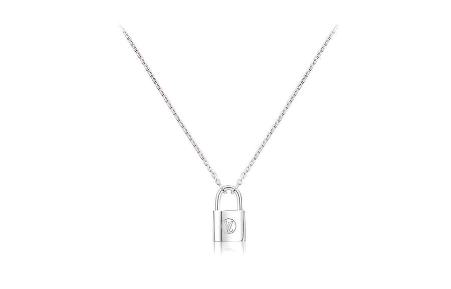 LOUIS VUITTON Lv Silver Lockit Pendant Sterling Silver