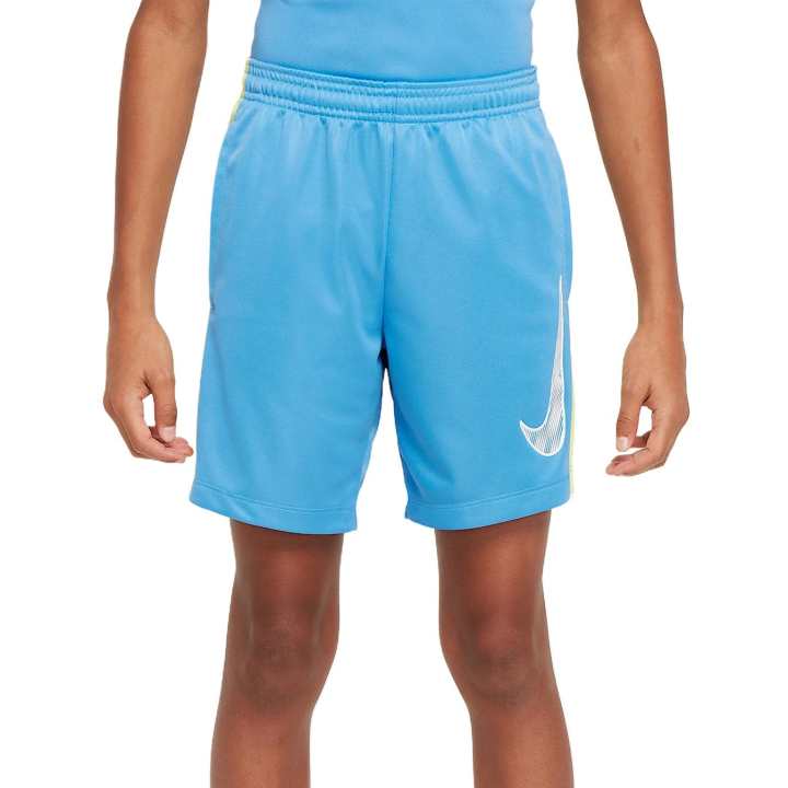Nike Nike Dri Fit Shorts Teenagers Blue Transcend/Light Lemon Twist/White
