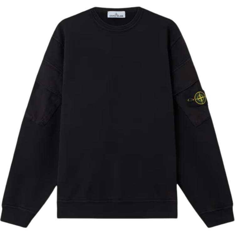 STONE ISLAND Logo Patch Crewneck Sweatshirt