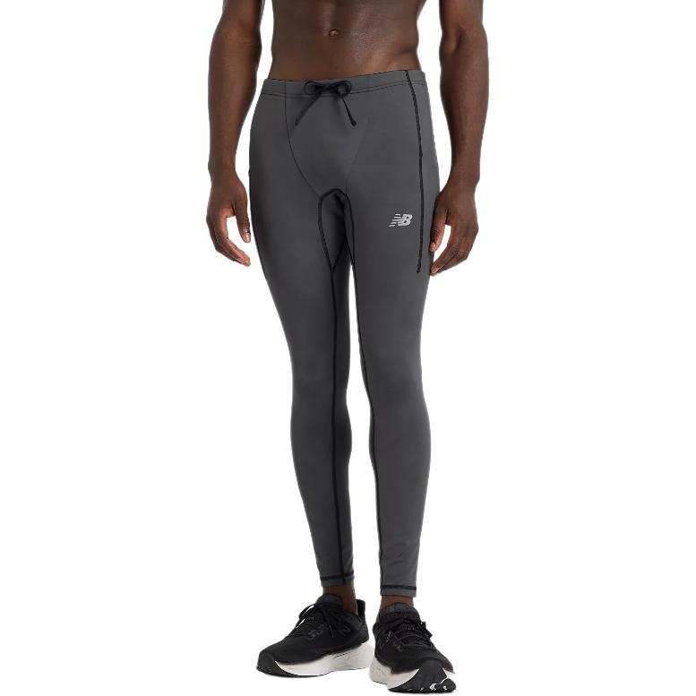 New Balance New Balance Athletics Reflective Warming Pocket Tight Sports Pants Men's Gray