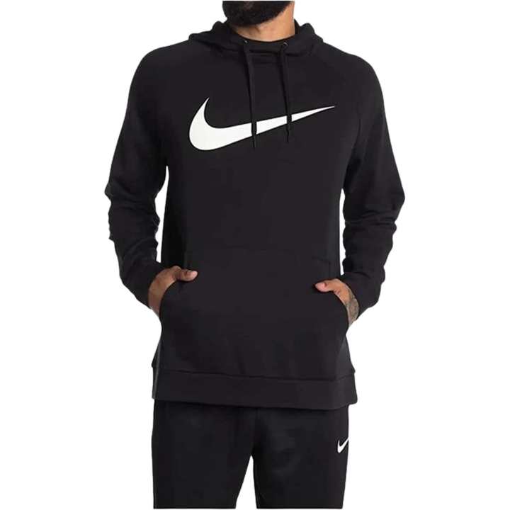 Nike Nike Sweatshirts Men's Black Hooded Non Detachable Moderate