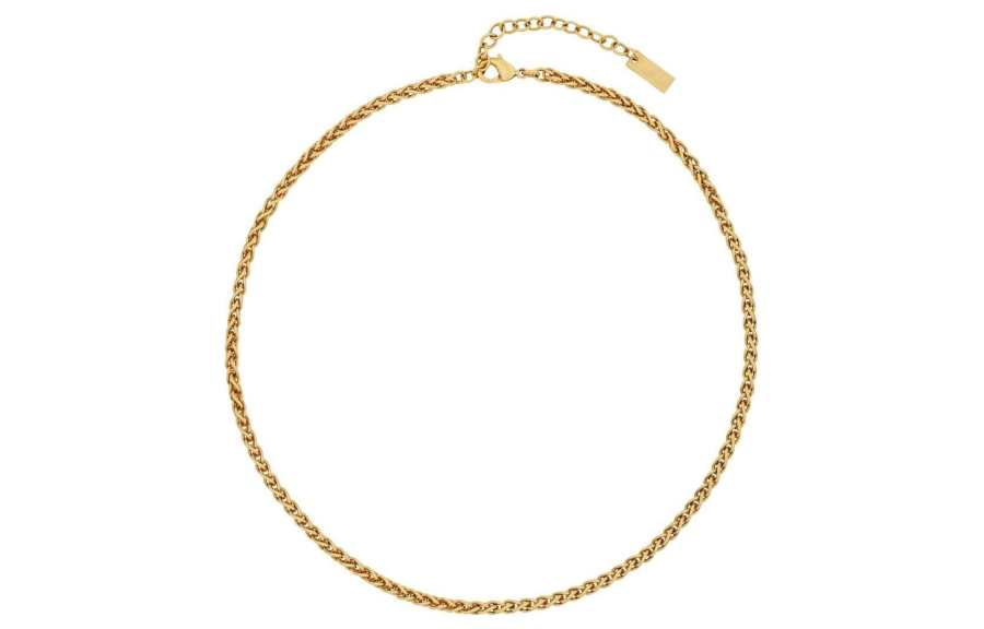 SAINT LAURENT 【Runway】short wheat-chain necklace