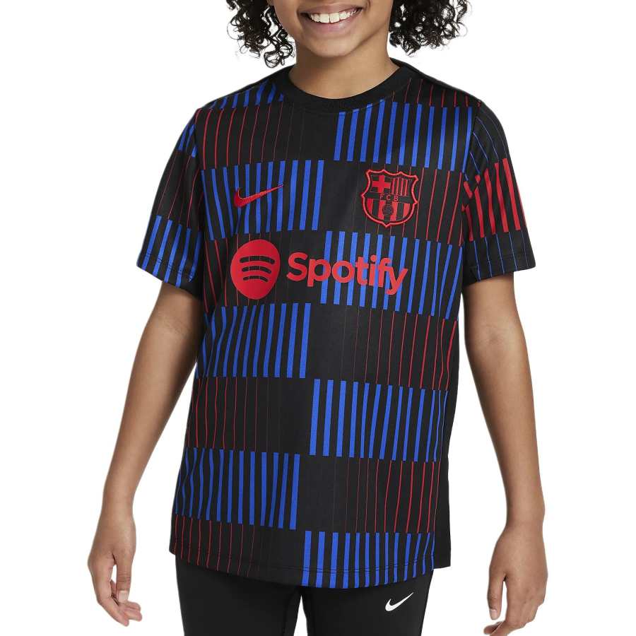 Nike Nike FCDri FIT Soccer T Shirt FW24 Black/Black/University Red Teenagers
