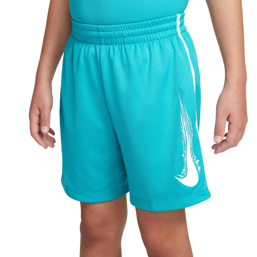 Nike Nike Dri Fit SS25 Shorts Children Aged 3 7 Years Old Blue Green
