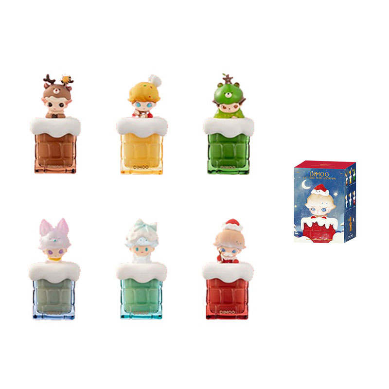 POP MART Dimoo Snowman's Letter Collection, Fragrance Candle 2023 Theme Mystery Boxes Single Mystery Box/Full Box 6 Pcs