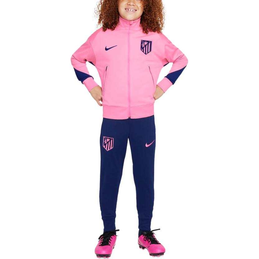 Nike Nike Casual Sportswear Atlético MadridDri Fit FW24 Vacuum Blue Pink Teenagers